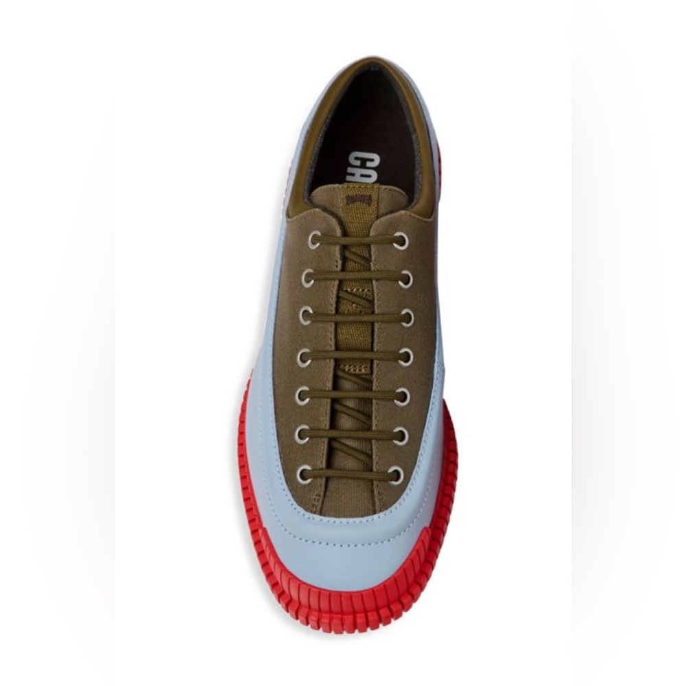 Camper Pix Shoes Olive, blue, red soles; App Size 8